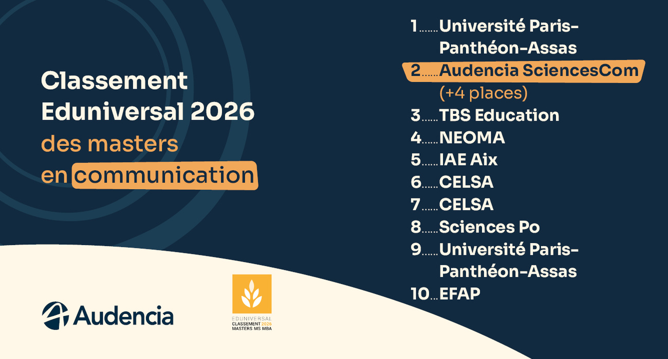 Audencia 2e meilleur "Master Communication" selon le — free download